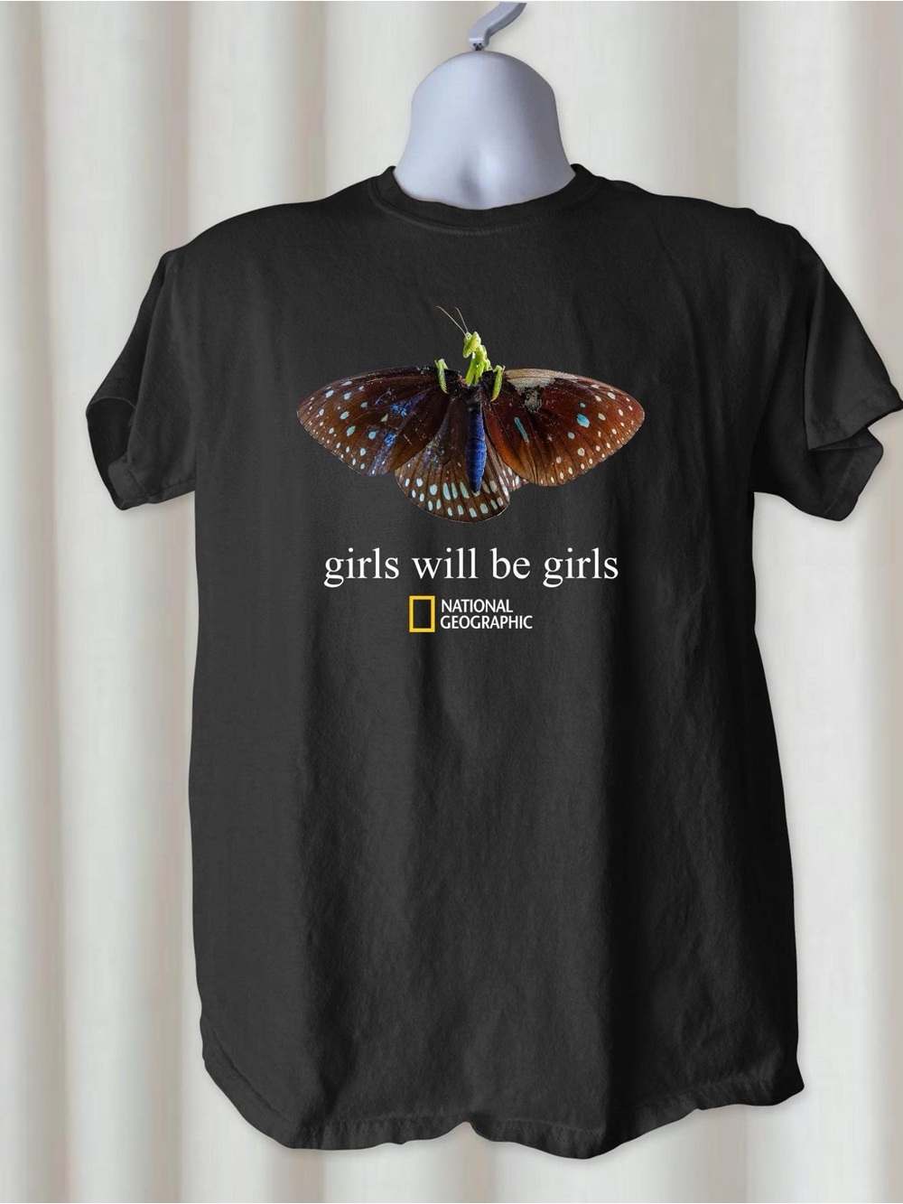Colorful Butterfly and 'girls will be girls' TShirt